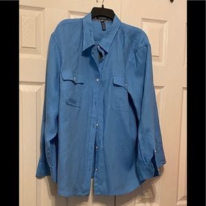 New-Ralph Lauren Women’s Button Down Shirt 100% Linen